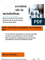 Insulin Secretion and It's Role in Metabolism Final