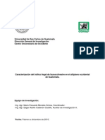 Caracterización Del Tráfico Ilegal de Fauna Silvestre en El Altiplano Occidental de Guatemala.