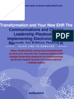 Communications and Change Leadership Playbook For Implementing Electronic Health Records 1st Edition Dennis R