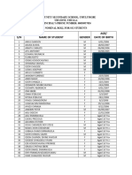 Community Secondary School-Nominal Roll For SS2