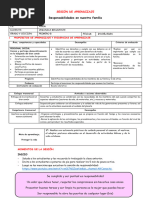 1º U3 S2 Sesion D1 PS Responsabilidades en Nuestra Familia