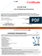 Certificado Plataformas NR-12-1 INSTRUTOR ALESANDRO