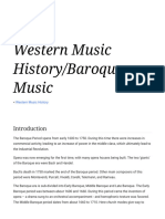 Western Music History - Baroque Music - Wikibooks, Open Books For An Open World