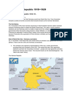 History - Depth Study Germany 1918 - 1945