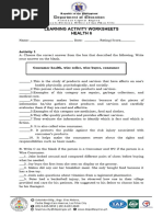 Health 6 Law Q4 21 22