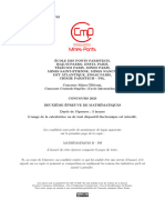 Concours Commun Mines-Ponts (CCMP) 2023 PSI Mathématiques 2 e