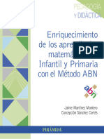 Enriquecimiento de Los Aprendizajes Matemáticos en Infantil y Primaria Con El Método ABN