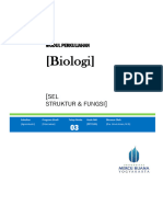 Modul ke-3BIOLOGI - SEL STRUKTUR DAN FUNGSI