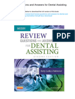 Review Questions and Answers For Dental Assisting. 2nd Edition. ISBN 0323101704, 978-0323101707