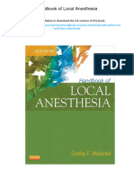 Handbook of Local Anesthesia. 6th Edition. ISBN 0323074138, 978-0323074131