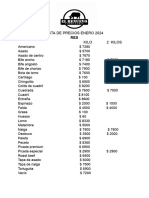 Lista de Precios Enero 2024