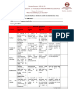 RUBRICA DE COEVALUACION - I y II CICLOS