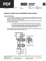 Wartsila Vasa 32 - Service Letter - Camshaft Driving Gear & Intermediate Wheels