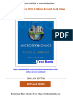 (FREE PDF Sample) Microeconomics 12th Edition Arnold Test Bank Ebooks