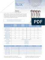 Optiflux High Flux Specifications Sheet