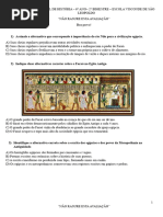 AVALIAÇÃO DE HISTÓRIA 6° ANO 2° BIMESTRE Alterada