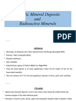 Metallic and Radioactive Minerals