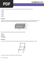 Geometria Espacial Exercício