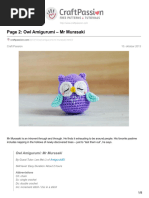 Owl Amigurumi MR Murasaki