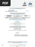 Certificado Transformador Rymel