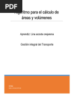 Algoritmo para El Cálculo de Áreas y Volúmenes