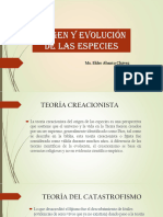 Origen y Evolución de Las Especies