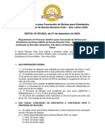 Teste de Seleção Recanto Feliz 2024 Ensino Médio EDITAL #05 2024.