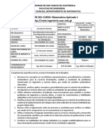 NOMBRE DEL CURSO: Matemática Aplicada 1