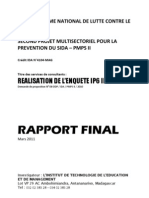 Réalisation de L'enquête IP6 IP7 - Rapport Final (ONUSIDA, PNLCS - 2011)