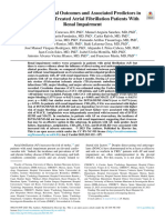 Adverse Clinical Outcomes and Associated Predictors in Rivaroxaban-Treated Atrial Fibrillation Patients With Renal Impairment