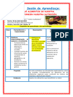 3° Sesión Día 1 PS Explicamos Qué Alimentos de Nuestra Localidad Favorecen Nuestra Nutrición