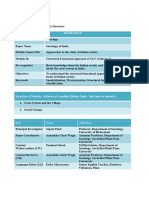 Srinivas Structural-Functional Approach