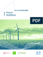 Syllabus Introduction To Sustainable Finance