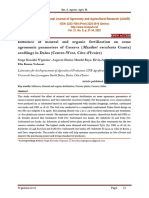 Influence of Mineral and Organic Fertilization On Some Agronomic Parameters of Cassava (Crantz) Seedlings in Daloa (Centre-West, Côte D'ivoire)