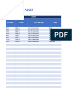 Asset List Template 07