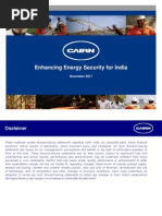 Enhancing Energy Security For India G Gy Y: November 2011