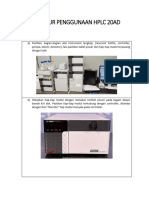 Prosedur Penggunaan HPLC 20ad