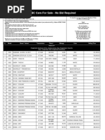 RCBC No Bid Required Car List Until 8.09.2024