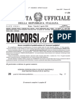 Gazzetta Ufficiale: Concorsi Esami