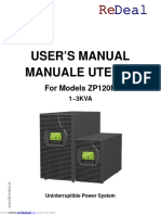 User'S Manual Manuale Utente: For Models ZP120N