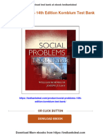 Social Problems 14th Edition Kornblum Test Bank Download PDF