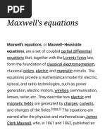 Maxwell's Equations - Wikipedia