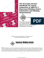 AWS PHB-6-2004 (The Everyday Pocket Handbook For Visual Inspection of AWS D1.1 Structural Welding Code's Fabrication and Welding Requirements)