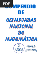 Matemáticas 3 Años Inicial