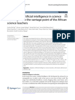 Adoption of Artificial Intelligence in Science Teaching: From The Vantage Point of The African Science Teachers