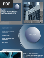 Bank Credit Instruments and Bank Reports GROUP 3