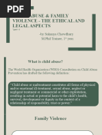 Child Abuse and Family Violence - The Ethical and Legal Aspects