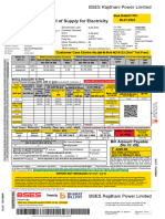 Bill of Supply For Electricity: BSES Rajdhani Power Limited