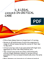 Ethical & Legal Issues in Critical Care