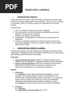 Derecho Laboral Resumen Definitivo